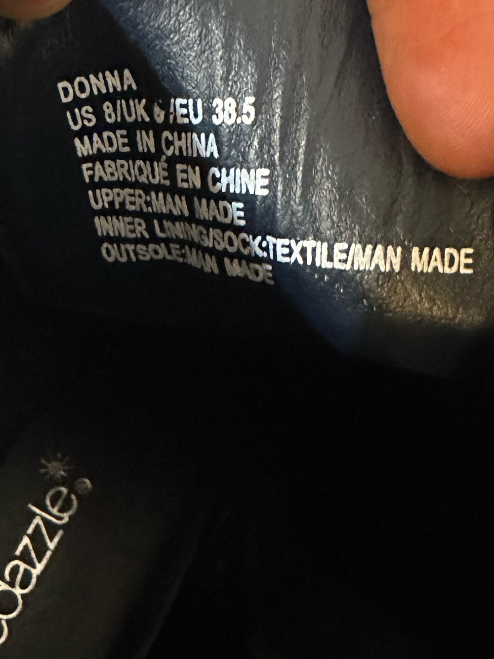 ShoeDazzle Donna Navy Croc Embossed Combat Boots NWOT Size 8 - Picture 6 of 8